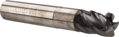 SGS - 1/2", 4 Flute, Single End, Solid Carbide, 0.04" Corner Radius End Mill - 3" OAL, Right Hand Flute, 5/8" LOC, Right Hand Cut, 1-1/4" Extended Reach - Makers Industrial Supply