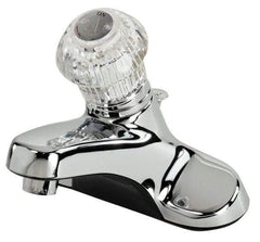 B&K Mueller - Knob Handle, Deck Plate Bathroom Faucet - One Handle, Pop Up Drain, Standard Spout - Makers Industrial Supply