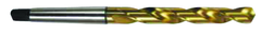 47/64 Dia. - HSS 2MT GP Taper Shank Drill-118Â° Point-TiN - Makers Industrial Supply