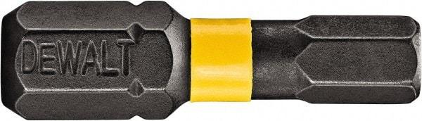 DeWALT - 1/16" Hex Bit - 1/4" Hex Drive, 1" OAL - Makers Industrial Supply