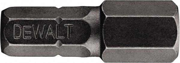 DeWALT - 3/8" Hex Bit - 1/4" Hex Drive, 1" OAL - Makers Industrial Supply