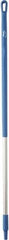 Vikan - 51 x 1-1/4" Aluminum Squeegee Handle - European Threaded Connection, Blue - Makers Industrial Supply