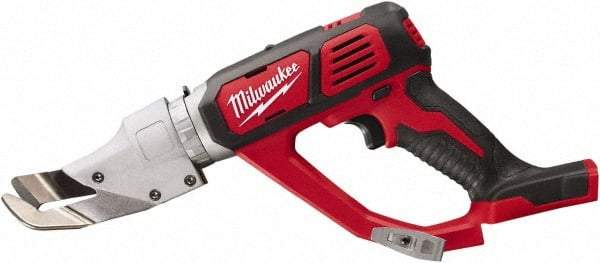 Milwaukee Tool - 3,000 SPM, 18 Volt, Inline Handle, Handheld Cordless Shear - 18 Gauge (Mild Steel) Cutting Capacity - Makers Industrial Supply