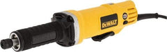 DeWALT - 1/4 Inch Collet, 25,000 RPM, Inline, Electric Die Grinder - 120 Volt, 0.4425 Hp, 4.2 Amp, 6.5 Ft. Long Cord - Makers Industrial Supply