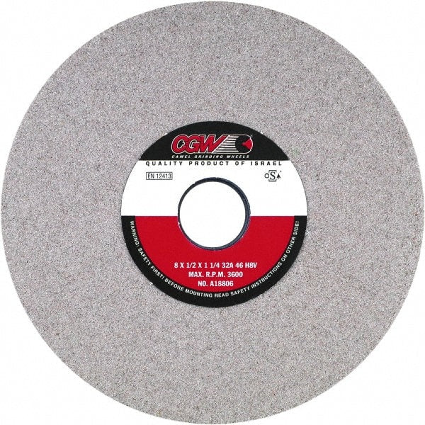 Camel Grinding Wheels - 12" Diam x 5" Hole x 1-1/2" Thick, J Hardness, 46 Grit Surface Grinding Wheel - Makers Industrial Supply