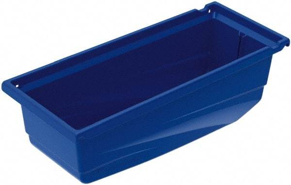 Akro-Mils - 30 Lb. Load Capacity, 17-1/2" Deep, Blue Hopper Shelf Bin - 6-1/2" High x 6-5/8" Wide x 17-1/2" Long - Makers Industrial Supply