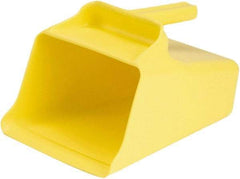 Remco - 128 oz Yellow Polypropylene Flat Bottom Scoop - 8.7" Wide x 6.7" Deep Bowl, 11" OAL - Makers Industrial Supply