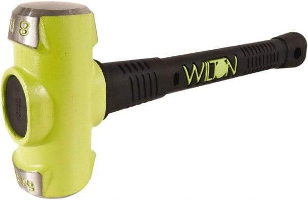 Wilton - 8 Lb Head, 16" Long Sledge Hammer - Steel Head, Steel Handle with Grip - Makers Industrial Supply