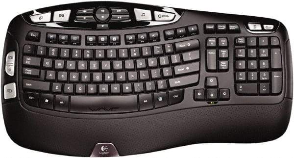 Logitech - Black Keyboard/Mouse - Use with Windows XP, Vista, 7, 8 - Makers Industrial Supply