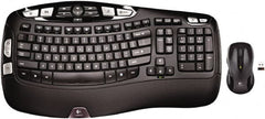 Logitech - Black Keyboard/Mouse - Use with Windows XP, Vista, 7, 8 - Makers Industrial Supply