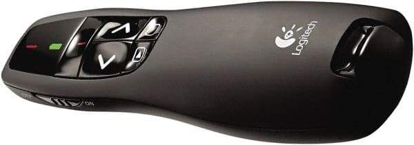 Logitech - Black Wireless Presenter - Use with Windows XP, Vista, 7, 8 - Makers Industrial Supply