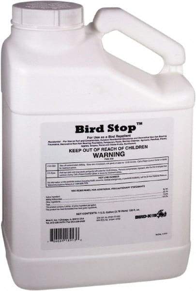 Bird-X - 1 Gal Liquid Bird Repellent - Targets Geese, Pigeons, Sparrows, Starlings, Gulls, Ducks - Makers Industrial Supply