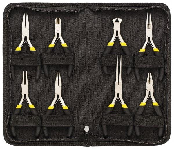 General - 8 Piece Mini Plier Set - Comes in Vinyl Case - Makers Industrial Supply