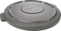 Rubbermaid - Round Lid for Use with 44 Gal Round Trash Cans - Gray, Plastic, For 2643 Brute Trash Cans - Makers Industrial Supply