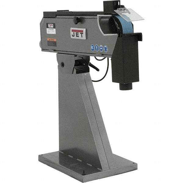 Jet - 79" Long x 3" Wide Belt Grinder - 4 hp, 220 Volts - Makers Industrial Supply