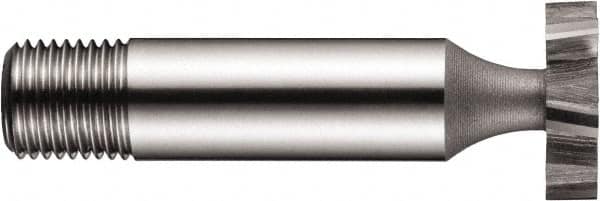 DORMER - 1-1/4" Diam x 3/16" Face Width, High Speed Steel, 10 Teeth, Shank Connection Woodruff Keyseat Cutter - Uncoated, 1/2" Shank, Staggered Teeth, ANSI 610 - Makers Industrial Supply