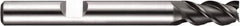 DORMER - 6 Flute Powdered Metal Roughing & Finishing Square End Mill - AlCrN Finish, Weldon Shank, 45° Helix, Centercutting, Regular Length - Makers Industrial Supply