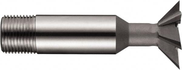 DORMER - 3/4" Diam x 0.2165" Width of Cut, 45° Included Angle, High Speed Steel Dovetail Cutter - 1/2" Shank Diam, Uncoated - Makers Industrial Supply