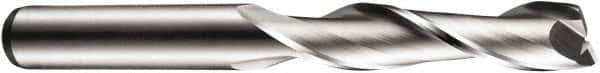 DORMER - 2 Flute Cobalt Roughing & Finishing Square End Mill - Uncoated, Straight Shank, 30° Helix, Centercutting, Extra Long Length - Makers Industrial Supply