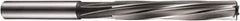 DORMER - 2.5mm High Speed Steel 4 Flute Chucking Reamer - Spiral Flute, 2.48mm Straight Shank, 29mm Flute Length, 58mm OAL - Makers Industrial Supply