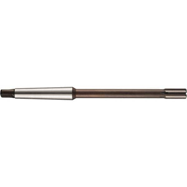 Chucking Reamer: 0.4728″ Dia, 7.1708″ OAL, 0.7486″ Flute Length, Morse Taper Shank, Solid Carbide 6 Flute, RH