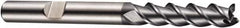 DORMER - 4 Flute Powdered Metal Roughing & Finishing Square End Mill - AlCrN Finish, Weldon Shank, 45° Helix, Centercutting, Extra Long Length - Makers Industrial Supply