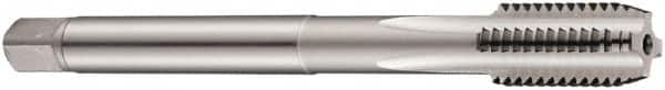 DORMER - 3/4-10 UNC 2B 4 Flute Bright Finish Cobalt Straight Flute Machine Tap - Bottoming, Right Hand Thread, 140mm OAL, 34mm Thread Length, Oversize - Exact Industrial Supply