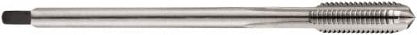 DORMER - M6x1.00 Metric Coarse 6H 3 Flute Bright Finish Cobalt Straight Flute Machine Tap - Taper, Right Hand Thread, 80mm OAL, 15mm Thread Length, Oversize - Makers Industrial Supply