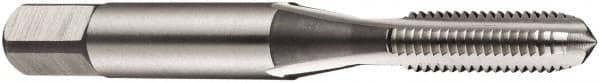 DORMER - 3/4-10 BSW 4 Flute Bright Finish High Speed Steel Straight Flute Standard Hand Tap - Bottoming, Right Hand Thread, 105mm OAL, 40mm Thread Length, Oversize - Exact Industrial Supply