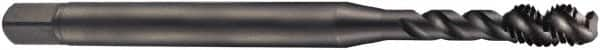 DORMER - 5/8-18 UNF 4 Flute 2B Bottoming Spiral Flute Tap - Cobalt, Oxide Finish, 110mm OAL, Right Hand Flute, Right Hand Thread, Series EX31 - Exact Industrial Supply