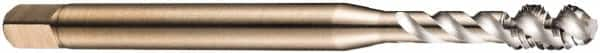 DORMER - 5/8-18 UNF 4 Flute 2B Bottoming Spiral Flute Tap - Cobalt, Bright Finish, 110mm OAL, Right Hand Flute, Right Hand Thread, Series EX30 - Exact Industrial Supply