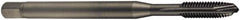 DORMER - 5/8-18 UNF, 3 Flute, Oxide Finish, Cobalt Spiral Point Tap - Bottoming Chamfer, Right Hand Thread, 110mm OAL, 25mm Thread Length, 12mm Shank Diam, 2B Class of Fit, Series EP31 - Exact Industrial Supply