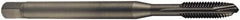 DORMER - 5/8-11 UNC, 3 Flute, Oxide Finish, Cobalt Spiral Point Tap - Plug Chamfer, Right Hand Thread, 110mm OAL, 25mm Thread Length, 12mm Shank Diam, 2B Class of Fit, Series EP21 - Exact Industrial Supply