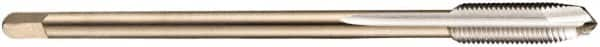 DORMER - M18x1.00 Metric Fine, 4 Flute, Bright Finish, Cobalt Spiral Point Tap - Plug Chamfer, Right Hand Thread, 110mm OAL, 24mm Thread Length, 14mm Shank Diam, 6H Class of Fit, Series EP10 - Exact Industrial Supply