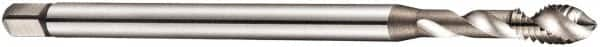 DORMER - M8x1.25 Metric Coarse 3 Flute 6H Bottoming Spiral Flute Tap - Cobalt, Bright Finish, 97mm OAL, Right Hand Flute, Right Hand Thread, Series E605 - Makers Industrial Supply