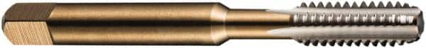 DORMER - #5-40 UNC 2B 3 Flute Bright Finish High Speed Steel Straight Flute Machine Tap - Taper, Right Hand Thread, 48mm OAL, 12.5mm Thread Length, Oversize - Makers Industrial Supply