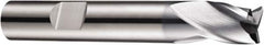 DORMER - 6mm Diam, 7mm LOC, 3 Flute Solid Carbide Keyway End Mill - Spiral Flute, AlCrN Finish, 6mm Shank Diam, 54mm OAL, 30° Helix, Centercutting - Makers Industrial Supply