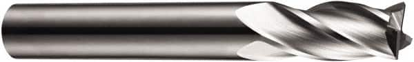 DORMER - 4 Flute Solid Carbide Roughing & Finishing Square End Mill - Uncoated, Straight Shank, 30° Helix, Centercutting, Regular Length - Makers Industrial Supply