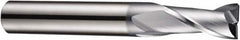 DORMER - 6mm Diam, 10mm LOC, 2 Flute Solid Carbide Keyway End Mill - Spiral Flute, AlCrN Finish, 6mm Shank Diam, 57mm OAL, 30° Helix, Centercutting - Makers Industrial Supply