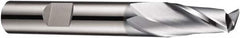 DORMER - 4.5mm Diam, 8mm LOC, 2 Flute Solid Carbide Keyway End Mill - Spiral Flute, AlCrN Finish, 6mm Shank Diam, 57mm OAL, 30° Helix, Centercutting - Makers Industrial Supply