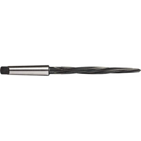 Union Butterfield - 11/16" Reamer Diam, 25/64" Small End Diam, 3MT Morse Taper Shank, 7-1/8" Flute, Bridge Reamer - Makers Industrial Supply