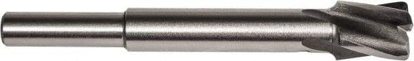 Union Butterfield - 1/4" Diam, 1/4" Shank, Diam, 4 Flutes, Straight Shank, Interchangeable Pilot Counterbore - 2-3/8" OAL, 1/2" Flute Length, Bright Finish, High Speed Steel, Aircraft Style - Makers Industrial Supply