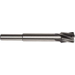 Union Butterfield - 13/16" Diam, 1/4" Shank, Diam, 4 Flutes, Straight Shank, Interchangeable Pilot Counterbore - Makers Industrial Supply