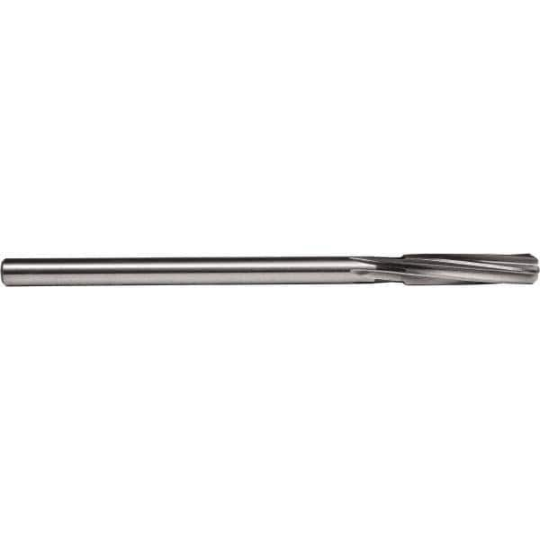 Chucking Reamer: 5/64″ Dia, 3″ OAL, 3/4″ Flute Length, Straight Shank, High Speed Steel 4 Flute, RH