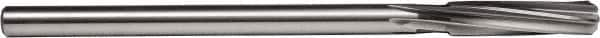 Union Butterfield - 3/4" High Speed Steel 8 Flute Chucking Reamer - Spiral Flute, 5/8" Straight Shank, 2-1/2" Flute Length, 9-1/2" OAL - Makers Industrial Supply