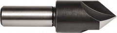 Union Butterfield - 5/8" Head Diam, 3/8" Shank Diam, 3 Flute 100° High Speed Steel Countersink - Bright Finish, 2-1/4" OAL, Single End, Straight Shank, Right Hand Cut - Makers Industrial Supply