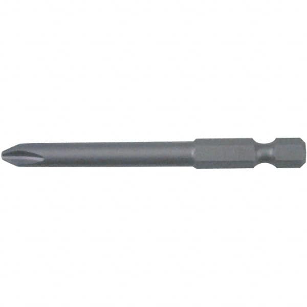 Wiha - #00 Phillips Power Bit Set - 1/4" Hex Drive, 2-3/4" OAL - Makers Industrial Supply