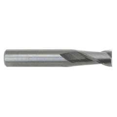 Corner Radius End Mill: 3/4″ Dia, 1-1/2″ LOC, 0.045″ Radius, 2 Flutes, Solid Carbide 4″ OAL, 3/4″ Shank Dia, 30 ° Helix, Bright/Uncoated, Corner Radius End, Centercutting, Series 121