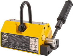 Mag-Mate - 800 Lb Load Capacity, Magnetic Lifter - 8-7/8" High x 3-5/8" Wide, 3" Head/Holder Diam, 2 Poles, For Use with Flat & Round Ferrous Metal - Makers Industrial Supply