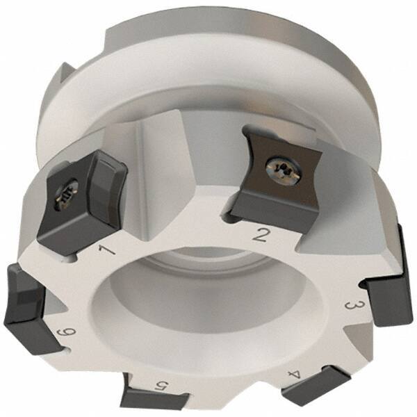 Iscar - 6 Inserts, 40mm Cut Diam, 16mm Arbor Diam, 10mm Max Depth of Cut, Indexable Square-Shoulder Face Mill - 0/90° Lead Angle, 40mm High, LN.. 11.. Insert Compatibility, Series TangMill - Makers Industrial Supply